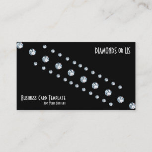 Simple Diamond Border Business Card