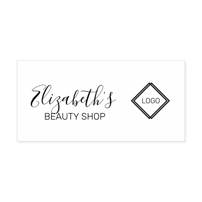 Simple Diamonds Logo Self-inking Stamp (Design)