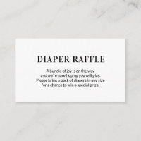 Simple Diaper Raffle