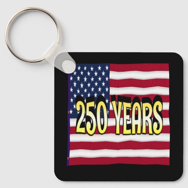 Simple direct 250 years  keychain (Front)