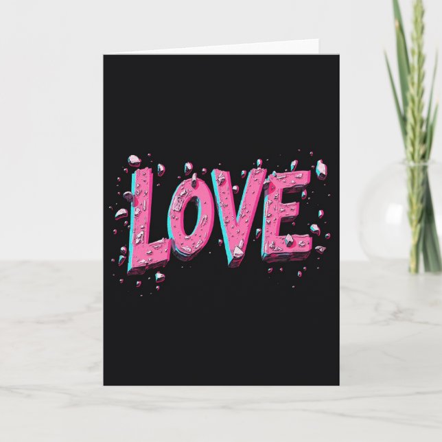 Simple Distressed Love Card (Front)