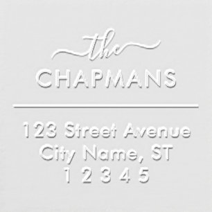 Simple Divider Return Address Custom Embosser