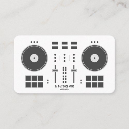 Simple DJ Controller Business Card