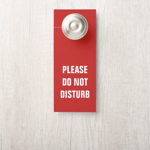 Simple DO NOT DISTURB hotel room door hangers