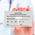 Simple Doctor Appointment Cards | Zazzle