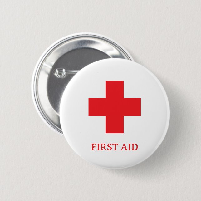 Simple Doctor MEDIC & First Aid, Cross, Ambulance, Button (Front & Back)