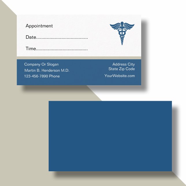 Simple Doctor Office Appointment Business Cards (Creator Uploaded)