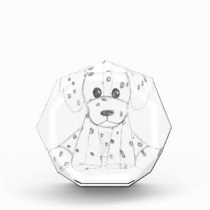 simple dog doodle kids black white dalmatian award