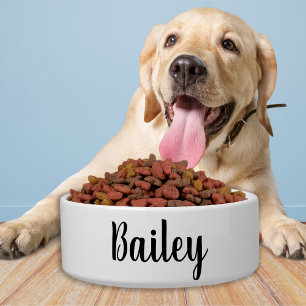Simple Dog Personalized Pet Food Water Ceramic Bowl