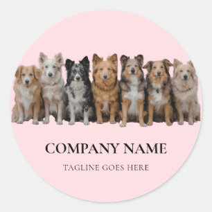 Simple Dog Walker / Pet Sitter Logo Sticker