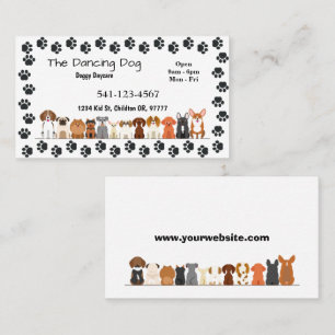 Simple Doggy Daycare Business Cards