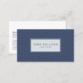 Simple Dot Background Publisher Business Card (Front/Back)