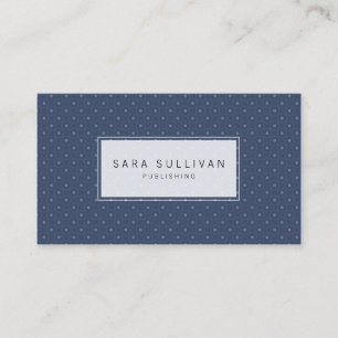 Simple Dot Background Publisher Business Card