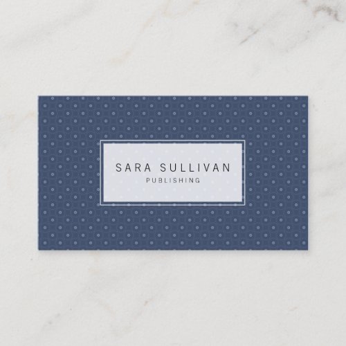 Simple Dot Background Publisher Business Card