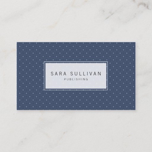 Customizable Simple Dot Background Publisher Business Card