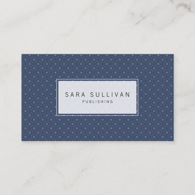 Simple Dot Background Publisher Business Card (Front)
