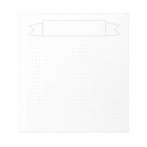 Simple Dot Grid with Banner Notepad