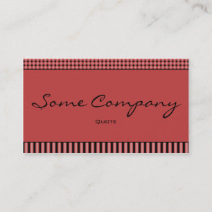 Simple Dots And Stripes (Strawberries) Business Card
