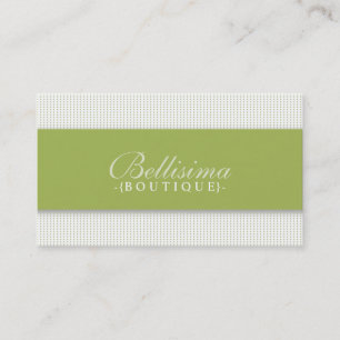 Simple Dots Olive Green Business Card