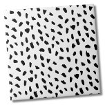 Simple Dots Pattern Black White Ceramic Tile<br><div class="desc">Use this simple and chic black and white messy dot backdrop to customize your living space. You can also change out the background coloring to really make it your own look. Plus you can even make the black dots a completely different color too! Whether you want to use this tile...</div>