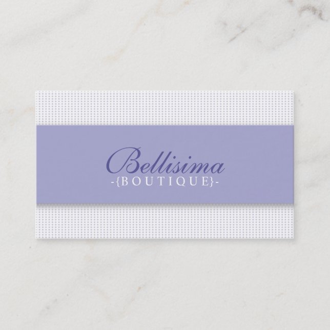 Simple Dots Periwinkle Business Card (Front)