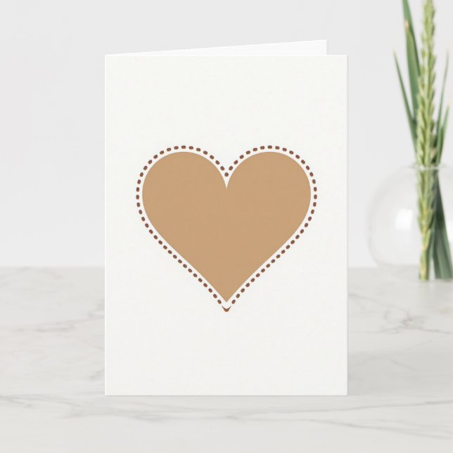 Simple Dotted Heart Card (Front)
