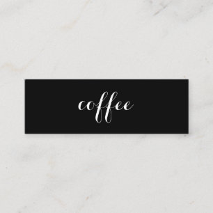 Simple Double Dark Loyalty Coffee Punch-Card Card