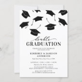 Simple Double Graduation Party Invitations (Front)