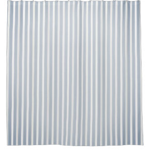Simple double-sided decor in stripes & cage shower curtain