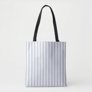 Simple double-sided decor in stripes & cage tote bag