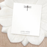 Simple Dragonfly Nature Name Notepad<br><div class="desc">Simple elegance,   featuring vintage etching of dragonfly logo.</div>