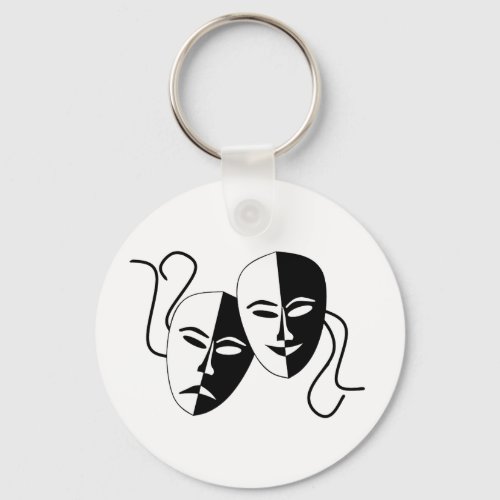Simple Drama Comedy Masks Acting Keychain