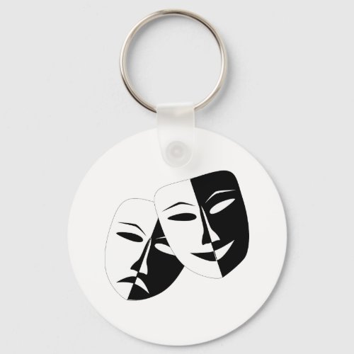 Simple Drama Comedy Masks Acting Keychain