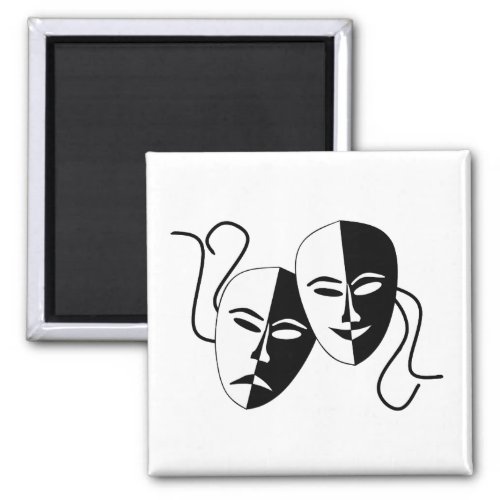Simple Drama Comedy Masks Acting Magnet