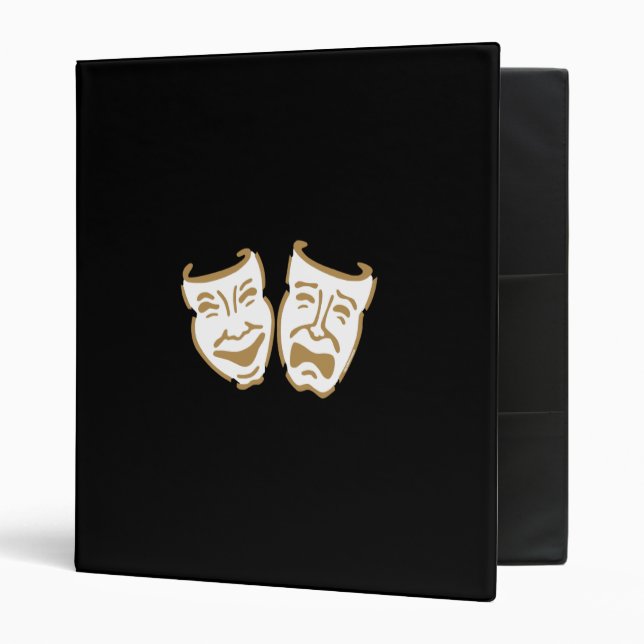 Simple Drama Masks Binder (Front/Inside)
