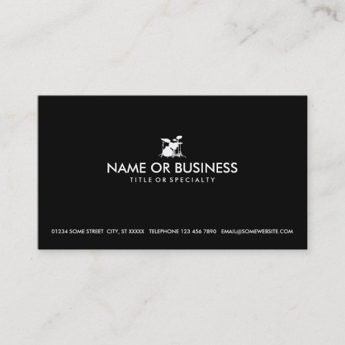 simple drums business cards