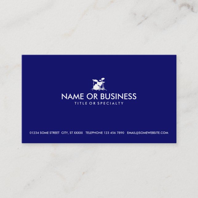 simple drums business card (Front)