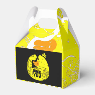 Simple Duck you Favor Boxes