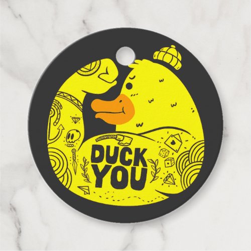 Simple Duck you Favor Tags