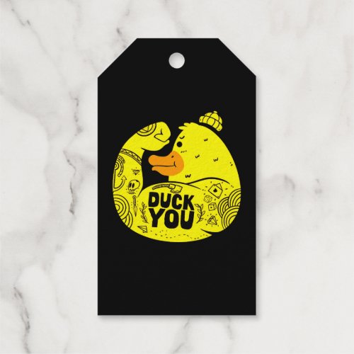 Simple Duck you Foil Gift Tags