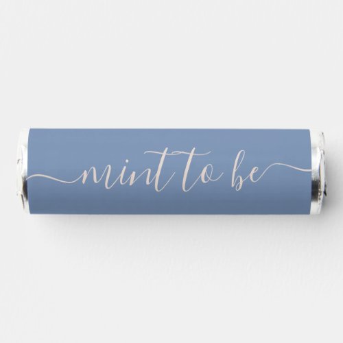 Simple Dusky Blue Mint to Be Favor Label