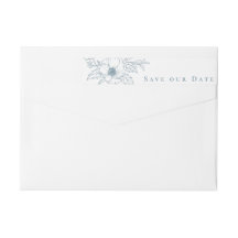 Skinny Wrap Return Address Labels | Zazzle