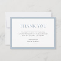 Simple Dusty Blue Traditional Sympathy Funeral