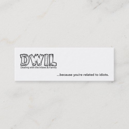 Simple DWIL card - Small Business Card