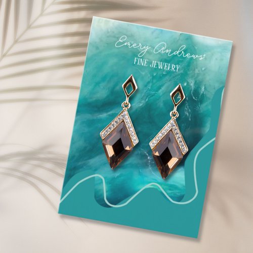 Simple  Earring Holder Designer Jewelry Display Business Card