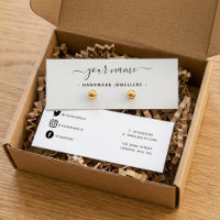 Simple earring mini display card