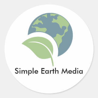 Simple Earth Media Logo Sticker