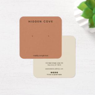 Simple Earthy Terracotta Earring Jewelry