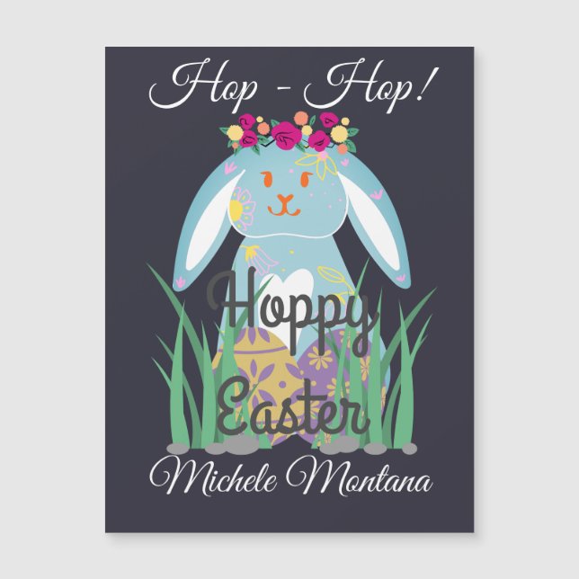 simple easter bunny Happy Easter family  (Front)