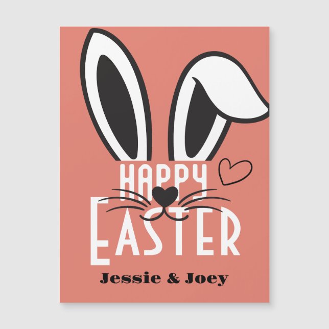 simple easter bunny simple cute family custom (Front)